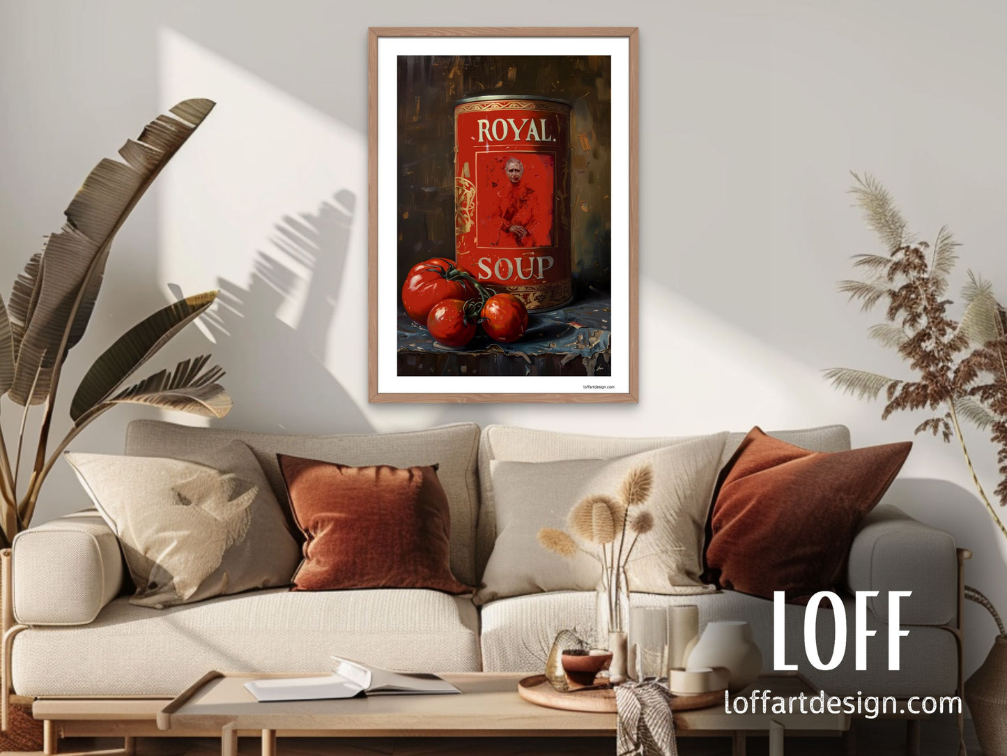 King Charles III oficial portrait parody - Poster - Royal Family art - Funny wall decor