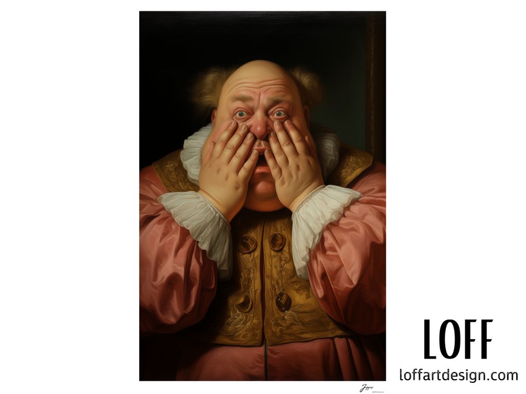 Baron Bartholomew Poster - Funny Classical Painting Portrait Prints