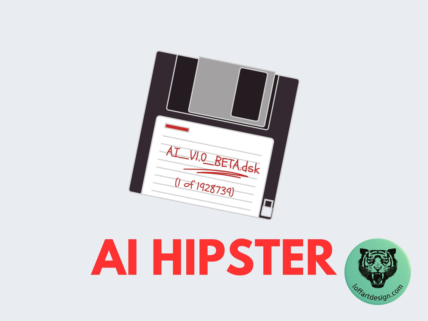 AI Hipster Unisex t-shirt