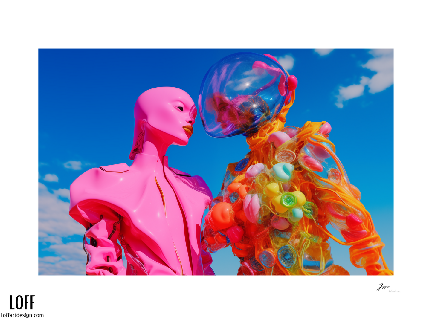 Modern Love - Poster - AI Art