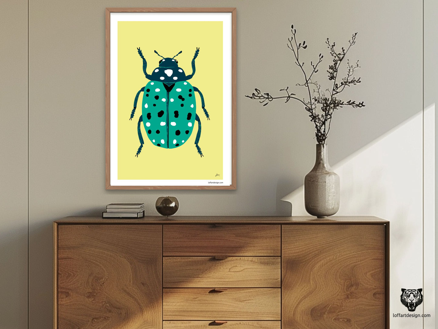 Mavis Bug Illustration Poster