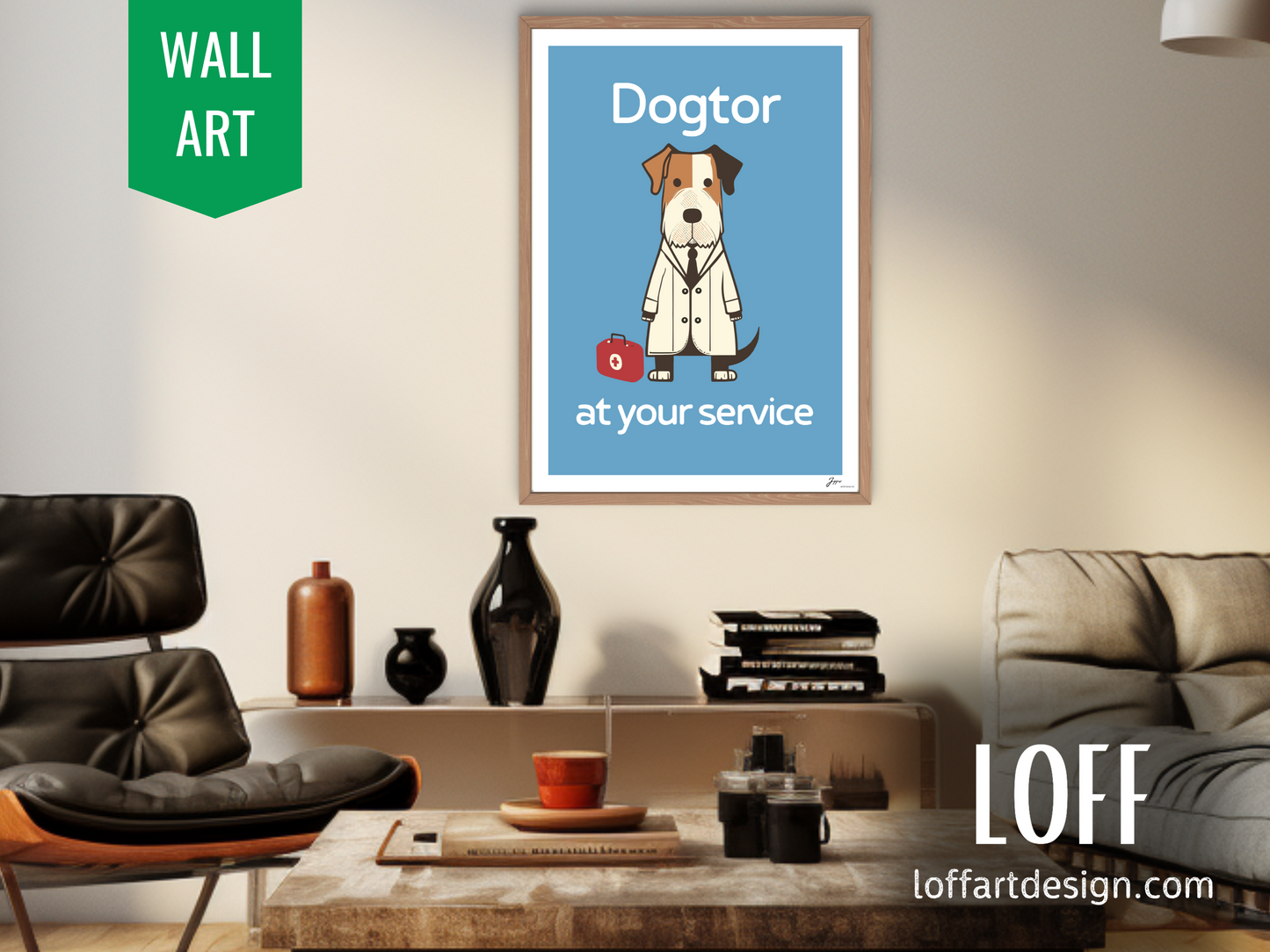 funny dog, dogtor wall art, dog illustration, medical humor, dog lovers ,wall decor, gifts doctors, vet, gift ideas, funny, staff gifts, dog themed poster, funny medical ,wall art