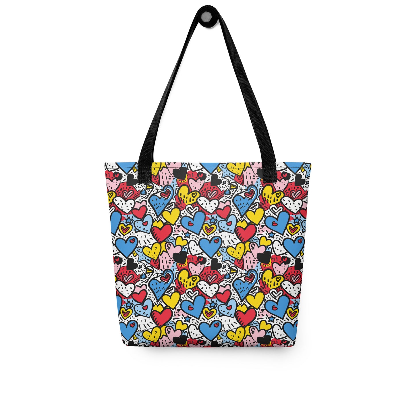 Pop art Hearts - Hearts Tote bag - Valentines Day gift for her - Spread love - unique style