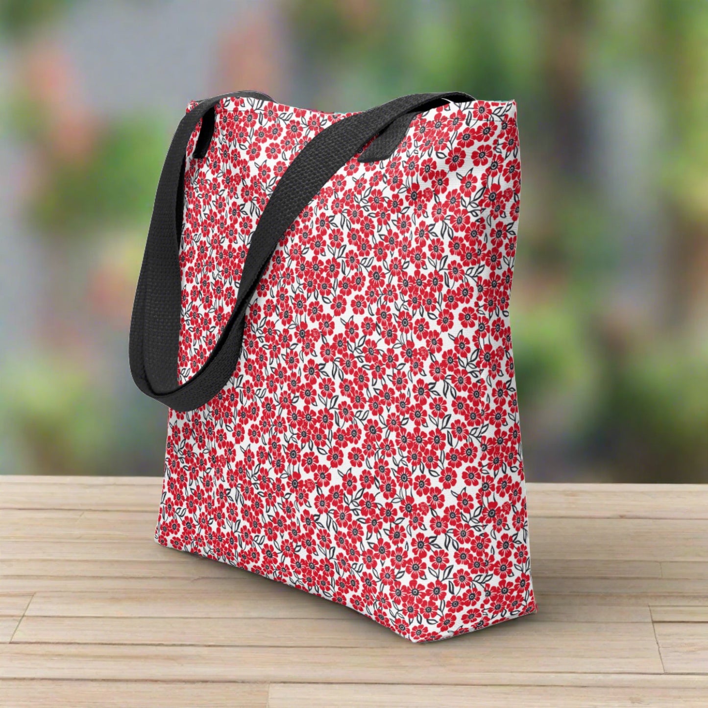 Scarlet Bloom pattern - Tote bag
