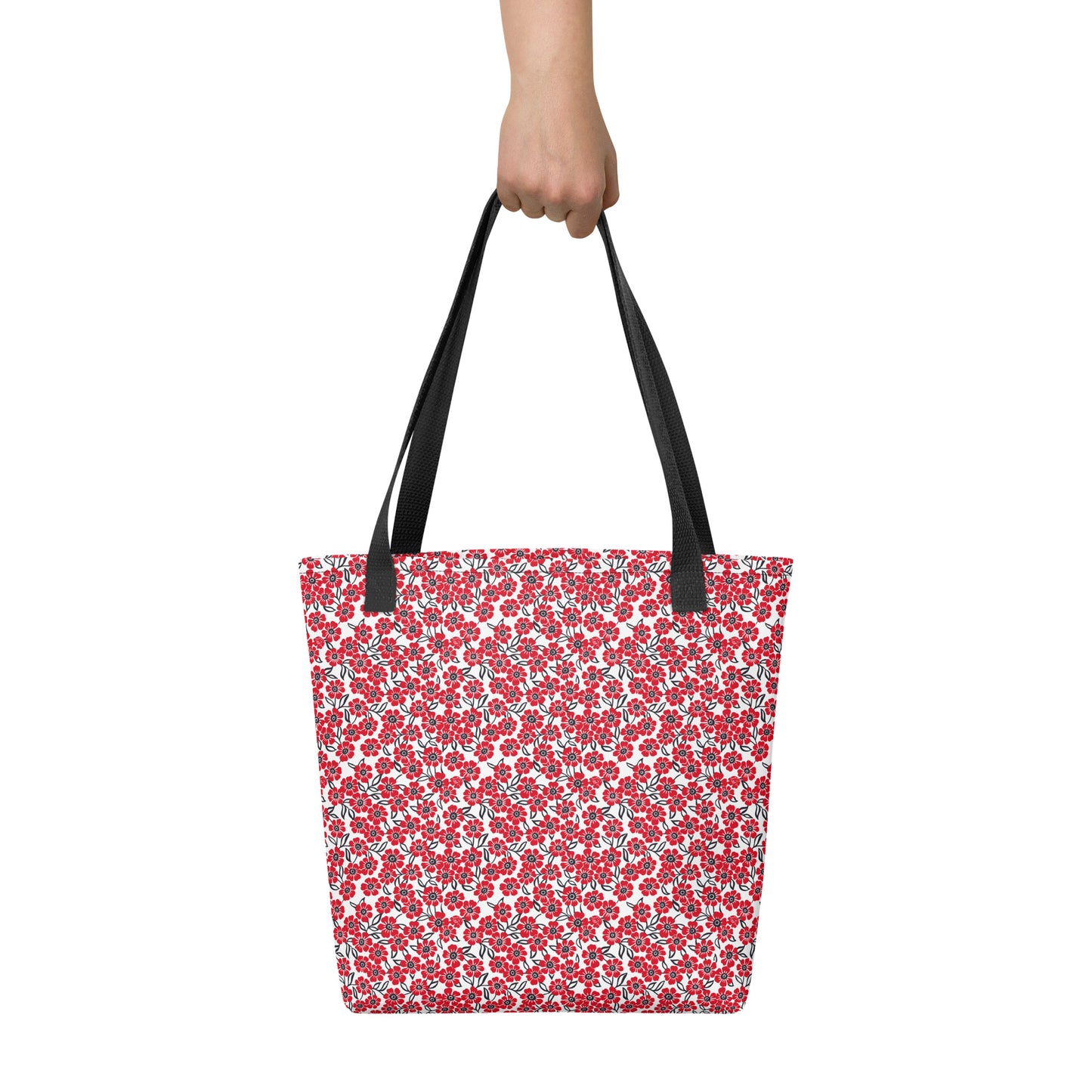 Scarlet Bloom pattern - Tote bag