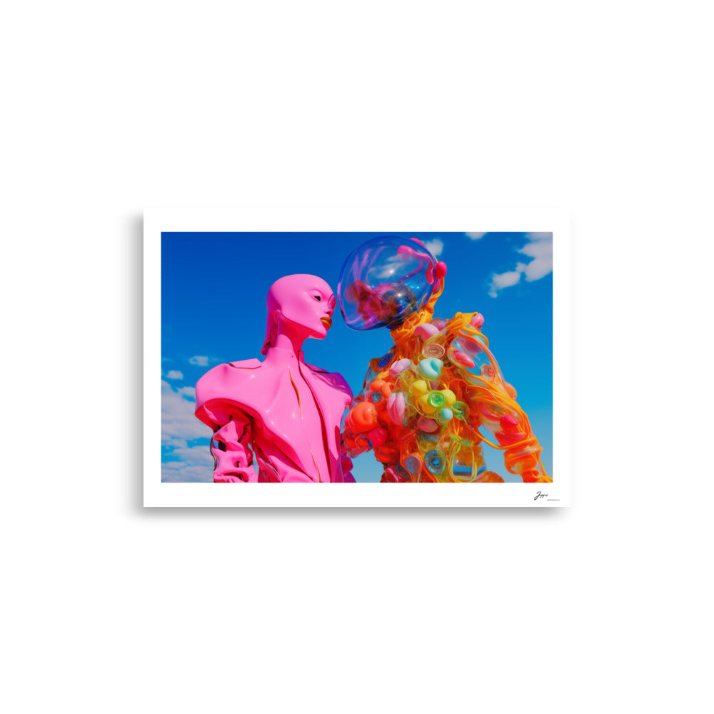 Modern Love - Poster - AI Art