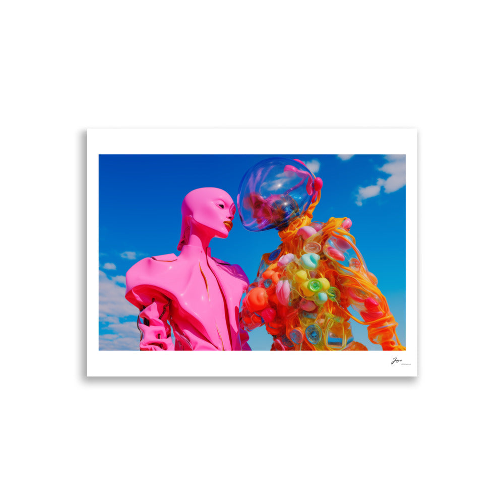 Modern Love - Poster - AI Art