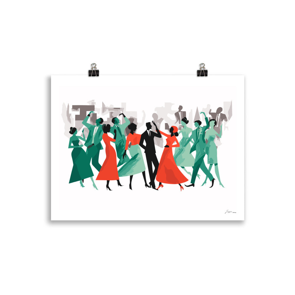Swingin' Soirée" Jazz Party - Poster