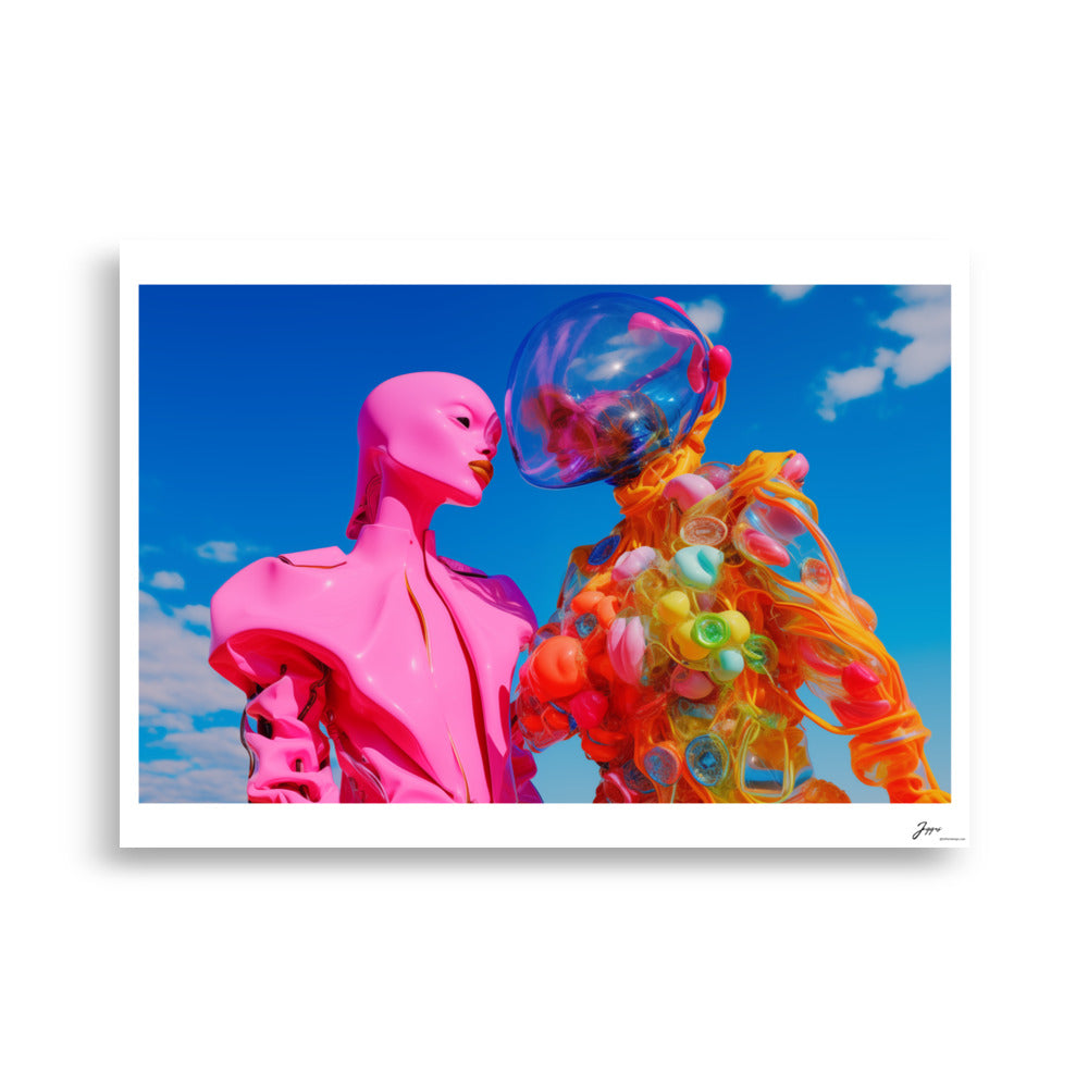 Modern Love - Poster - AI Art