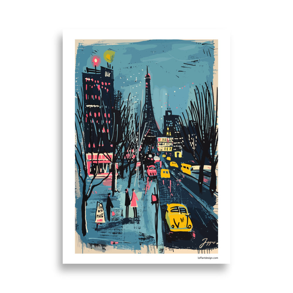 City Views Paris- Eiffel - Poster - Original Wall Art