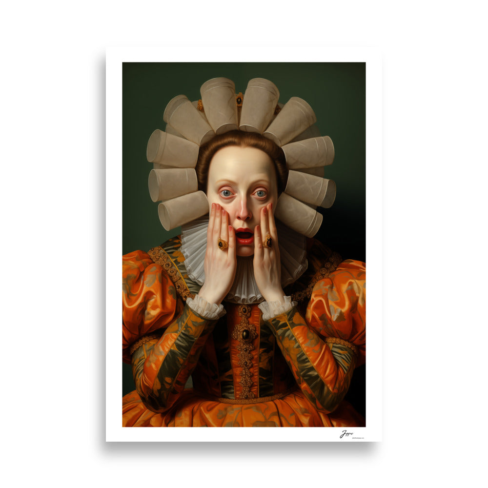 Marquessa Penelope - Poster - Funny Classical Painting Portrait Prints