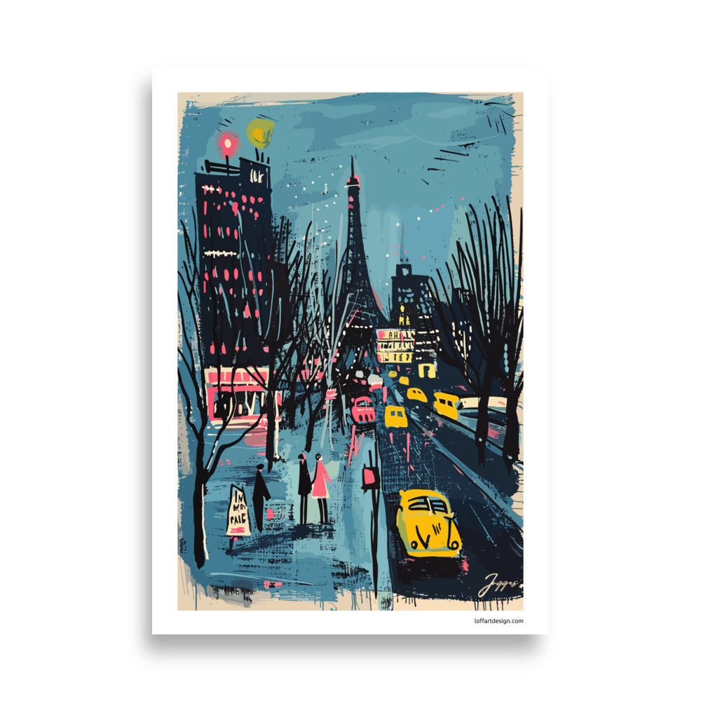 City Views Paris- Eiffel - Poster - Original Wall Art