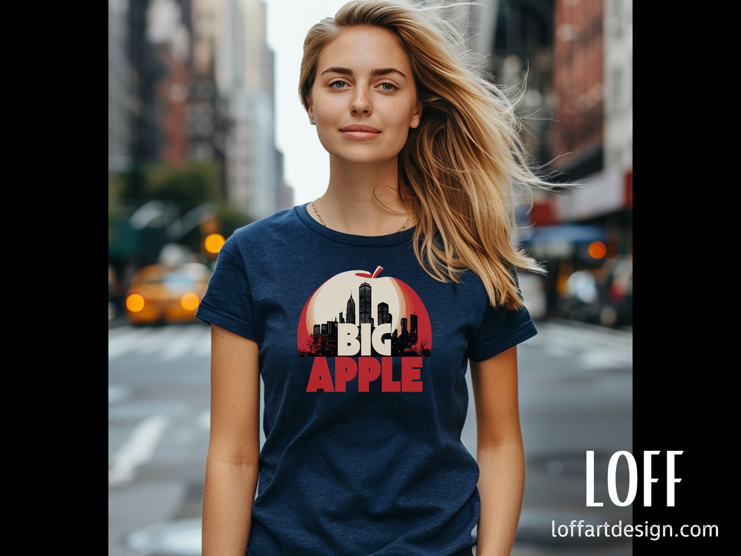 Big Apple New York Tee - skyline art - Unisex organic cotton t-shirt