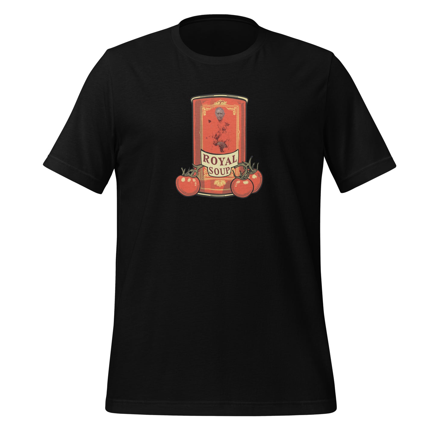 Royal Soup -Unisex t-shirt - King Charles III official Portrait Parody - royal family art