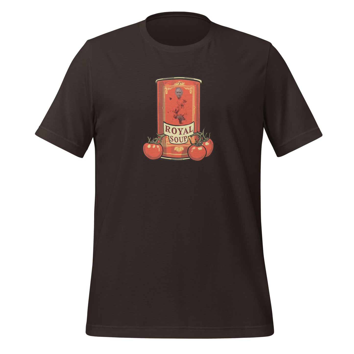 Royal Soup -Unisex t-shirt - King Charles III official Portrait Parody - royal family art