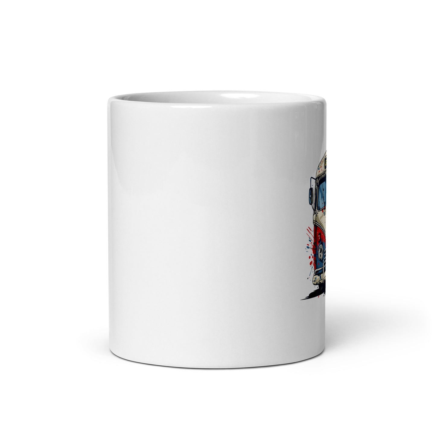 Let's Get Lost - Adventure Bus - White glossy mug