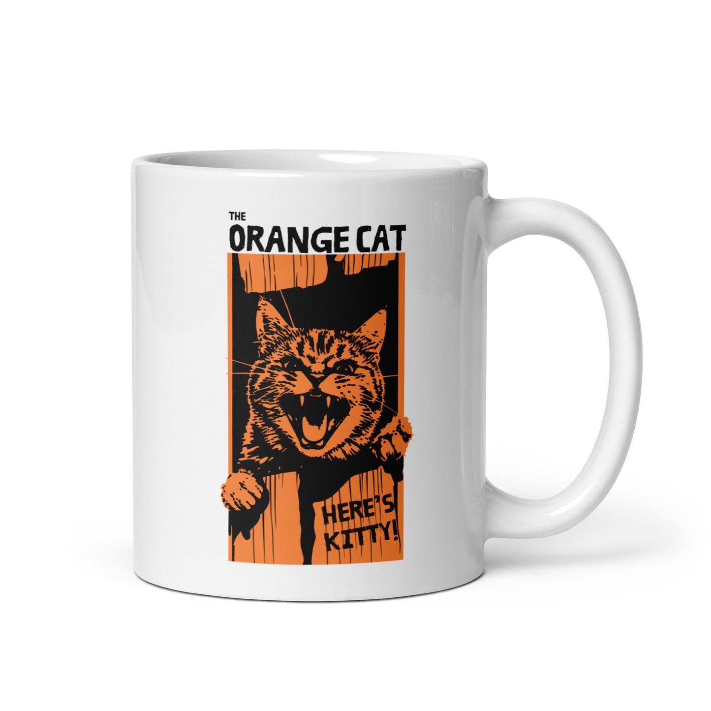 Orange cat mug, The Shining parody, funny cat mug, cat lover gift,