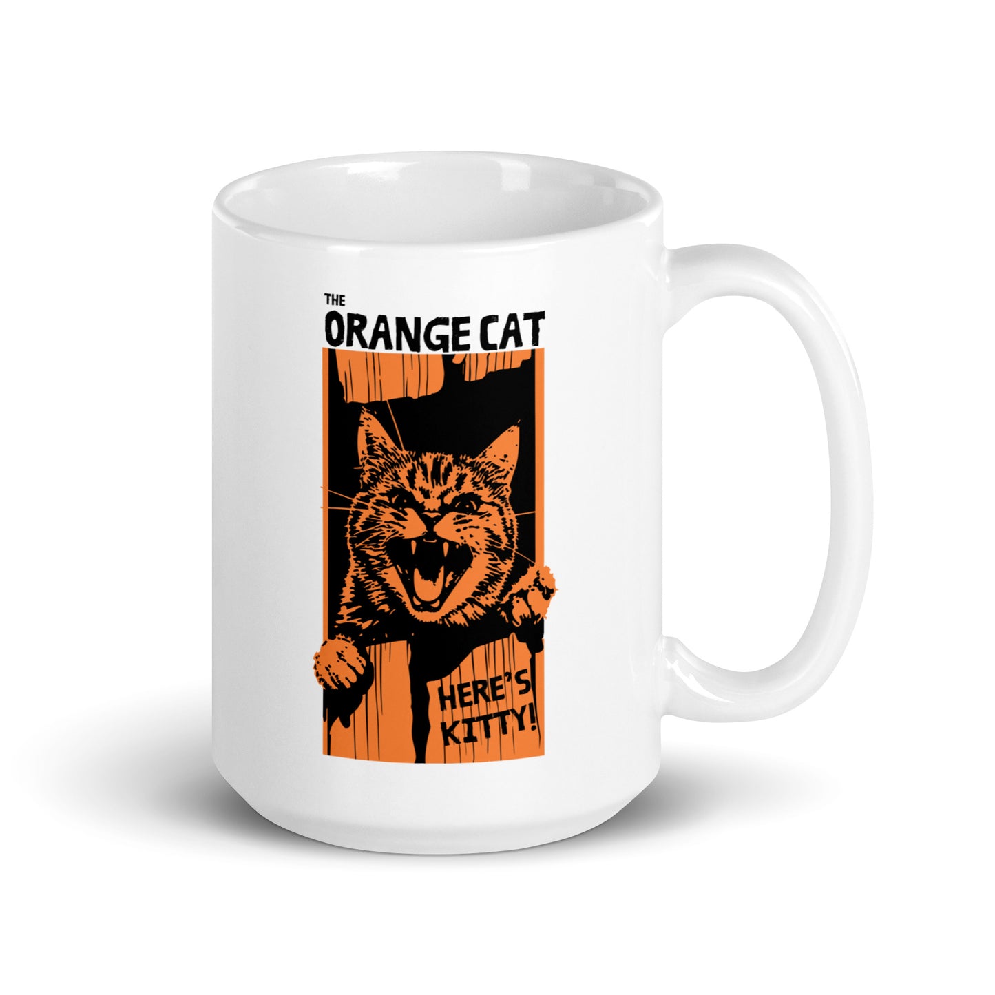 Orange cat mug, The Shining parody, funny cat mug, cat lover gift,