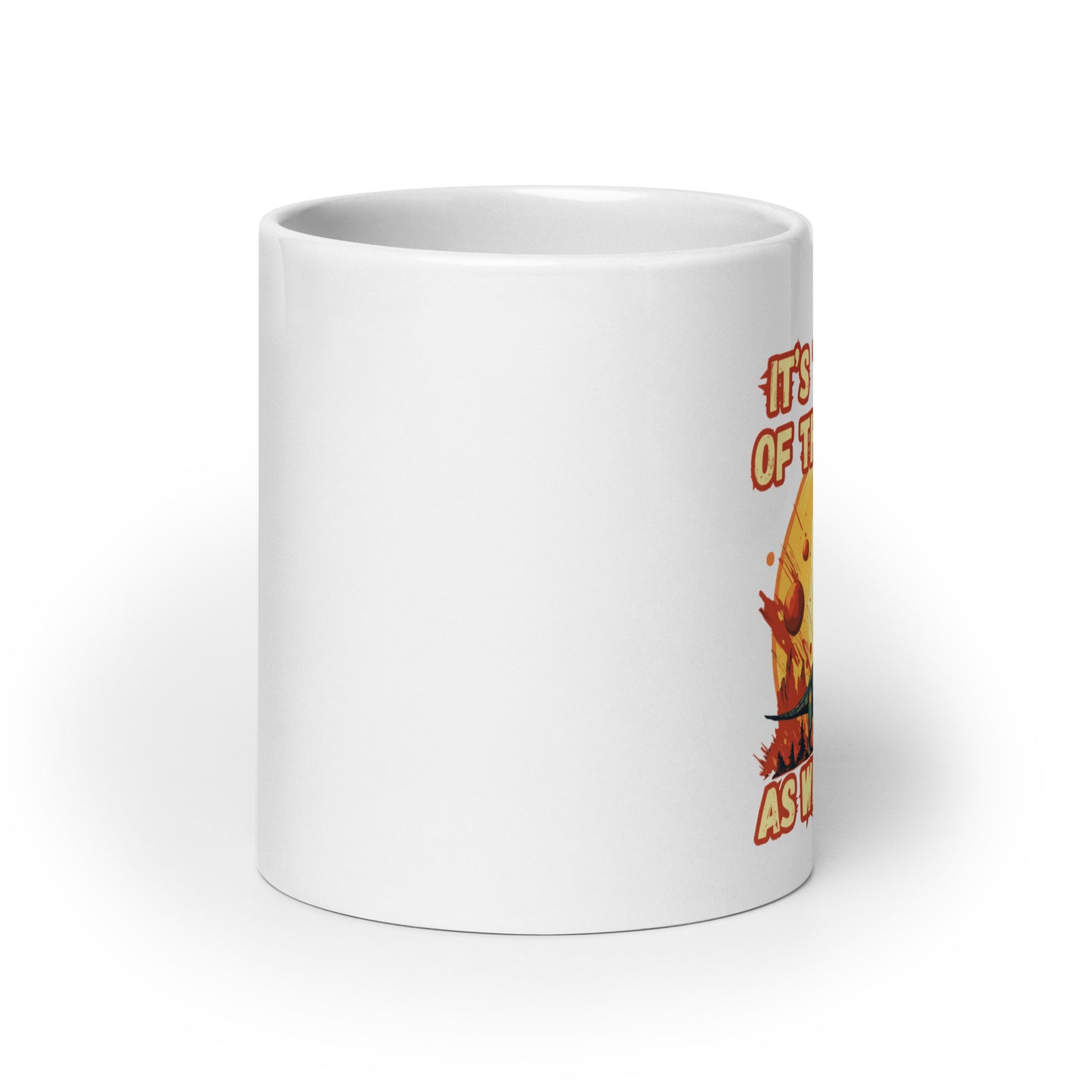 It's the End of the World - dino- White glossy mug