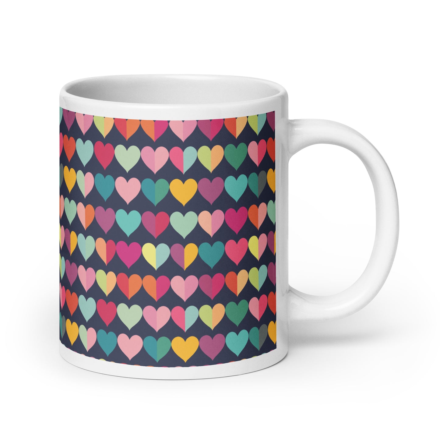 pop art hearts - mug - Hearts Pattern - valentines day-mom gift -gift idea