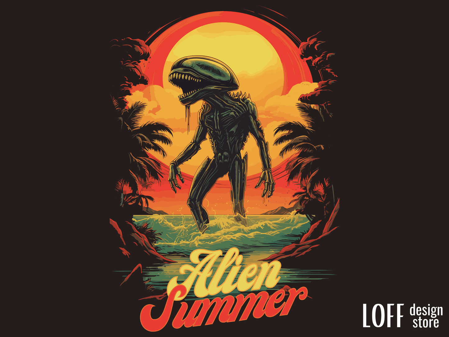 Alien Summer - Unisex t-shirt