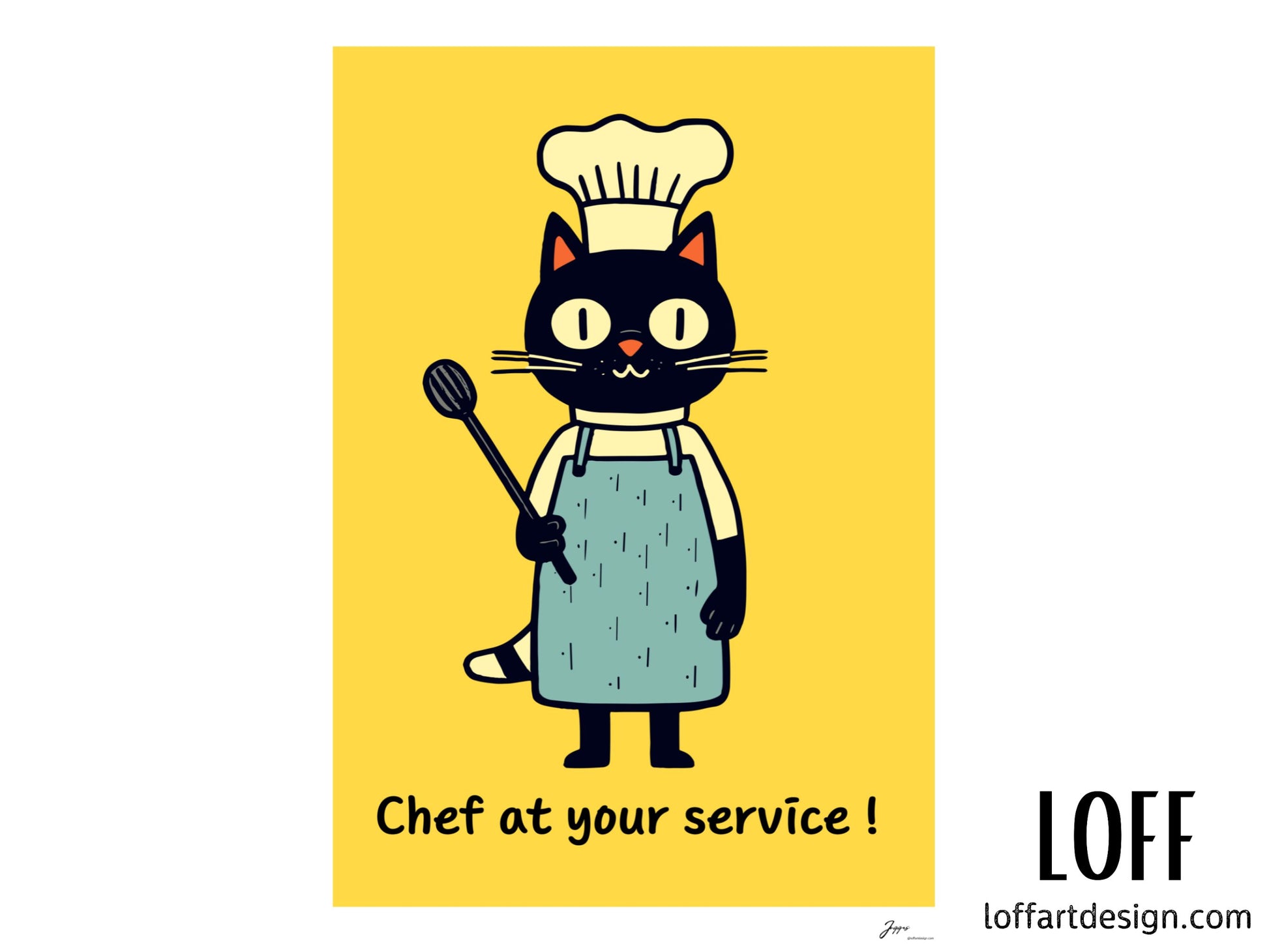 Culinary,Cat,Art,Kitchen Wall Decor,Cooking Print,Foodie Art Print,Restaurant 