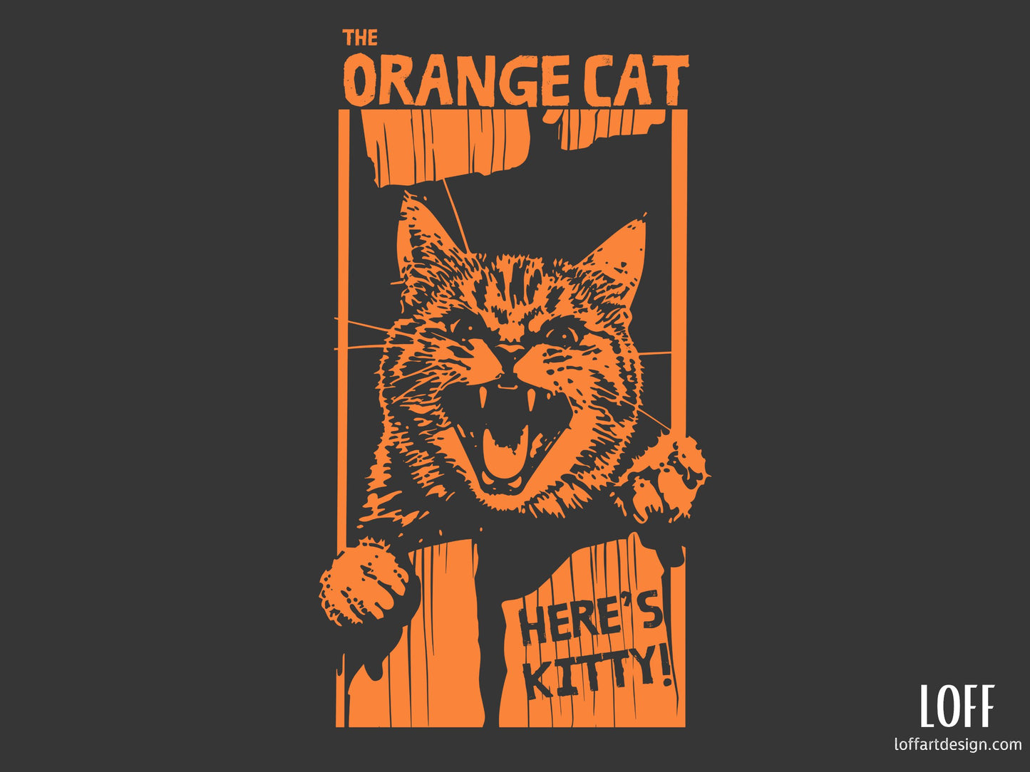 Here’s Kitty - Unisex t-shirt - Orange cat-Shining - funny tee- Movie parody