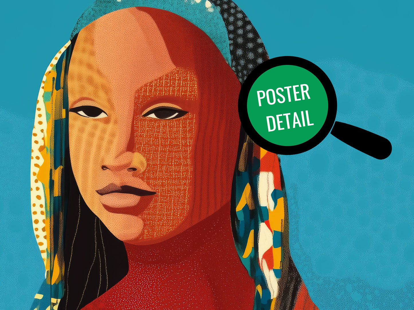 Heritage Mona Poster | African-Inspired Art Print