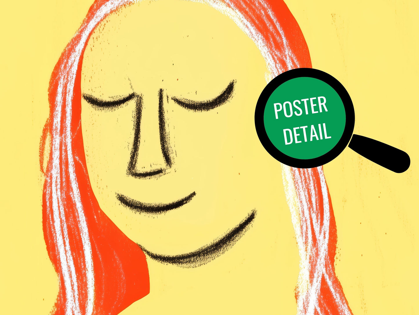 Mona Smile Poster | Bold Pop Art Mona Lisa