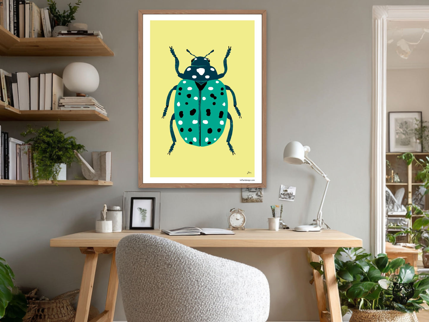 Mavis Bug Illustration Poster