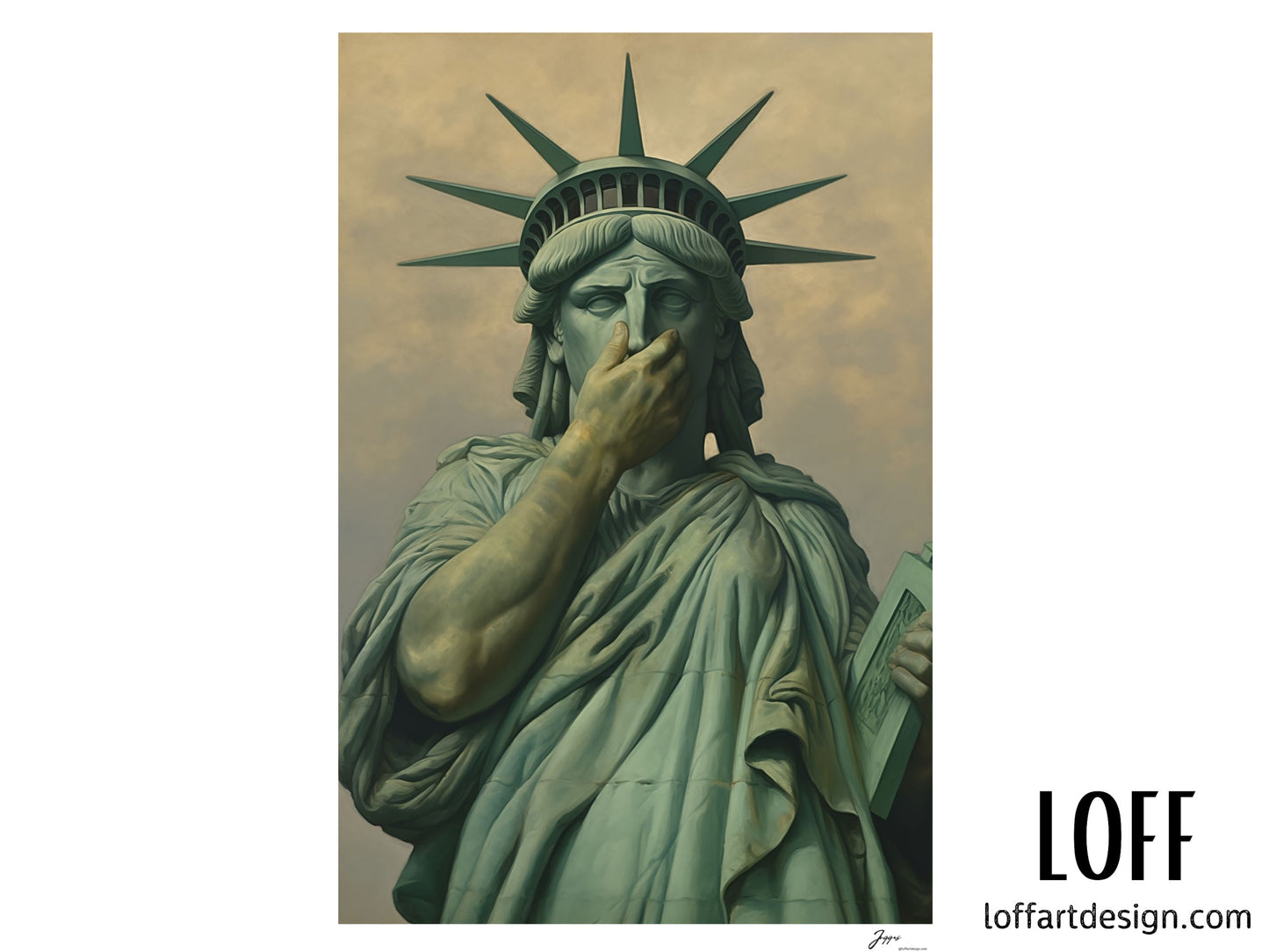 Liberty Statue - Poster - Funny Bathroom Prints