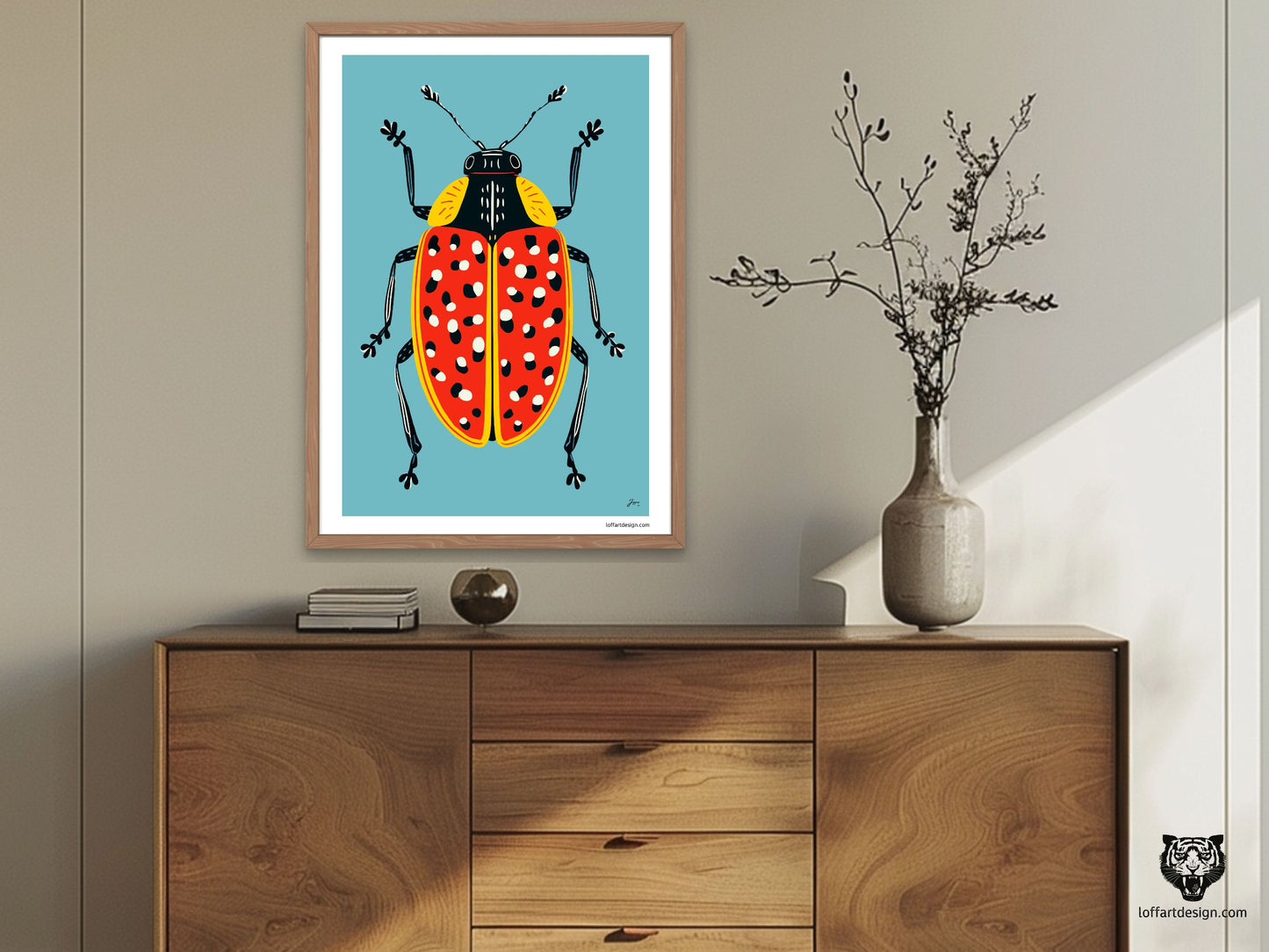 Oswin Bug Illustration Poster