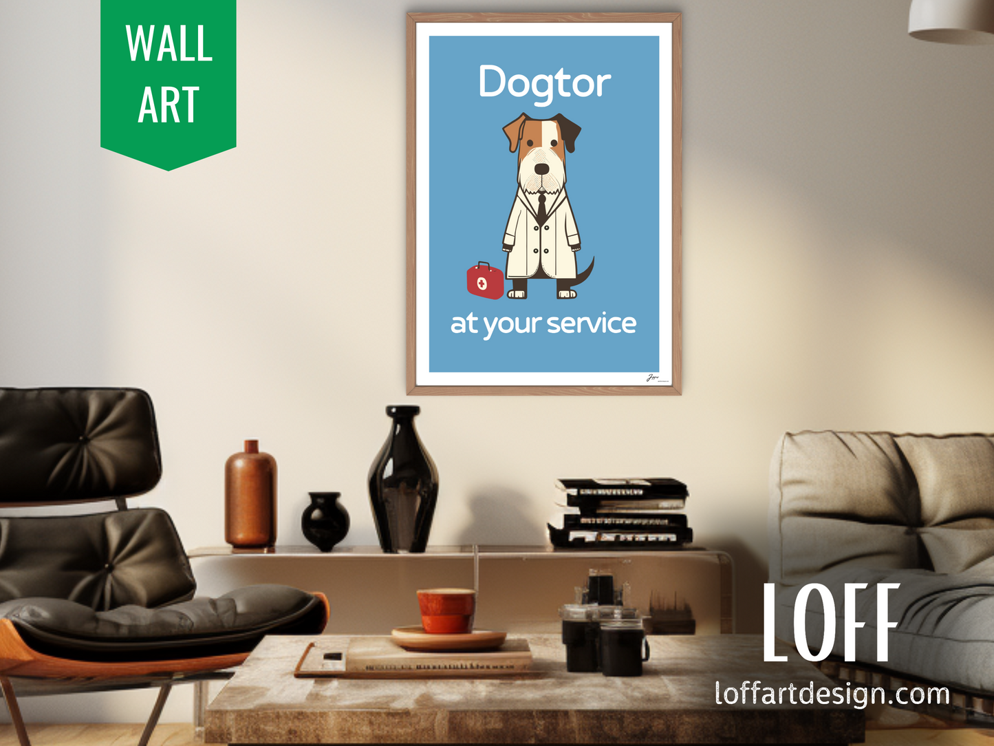 funny dog, dogtor wall art, dog illustration, medical humor, dog lovers ,wall decor, gifts doctors, vet, gift ideas, funny,  staff gifts, dog themed poster, funny medical ,wall art