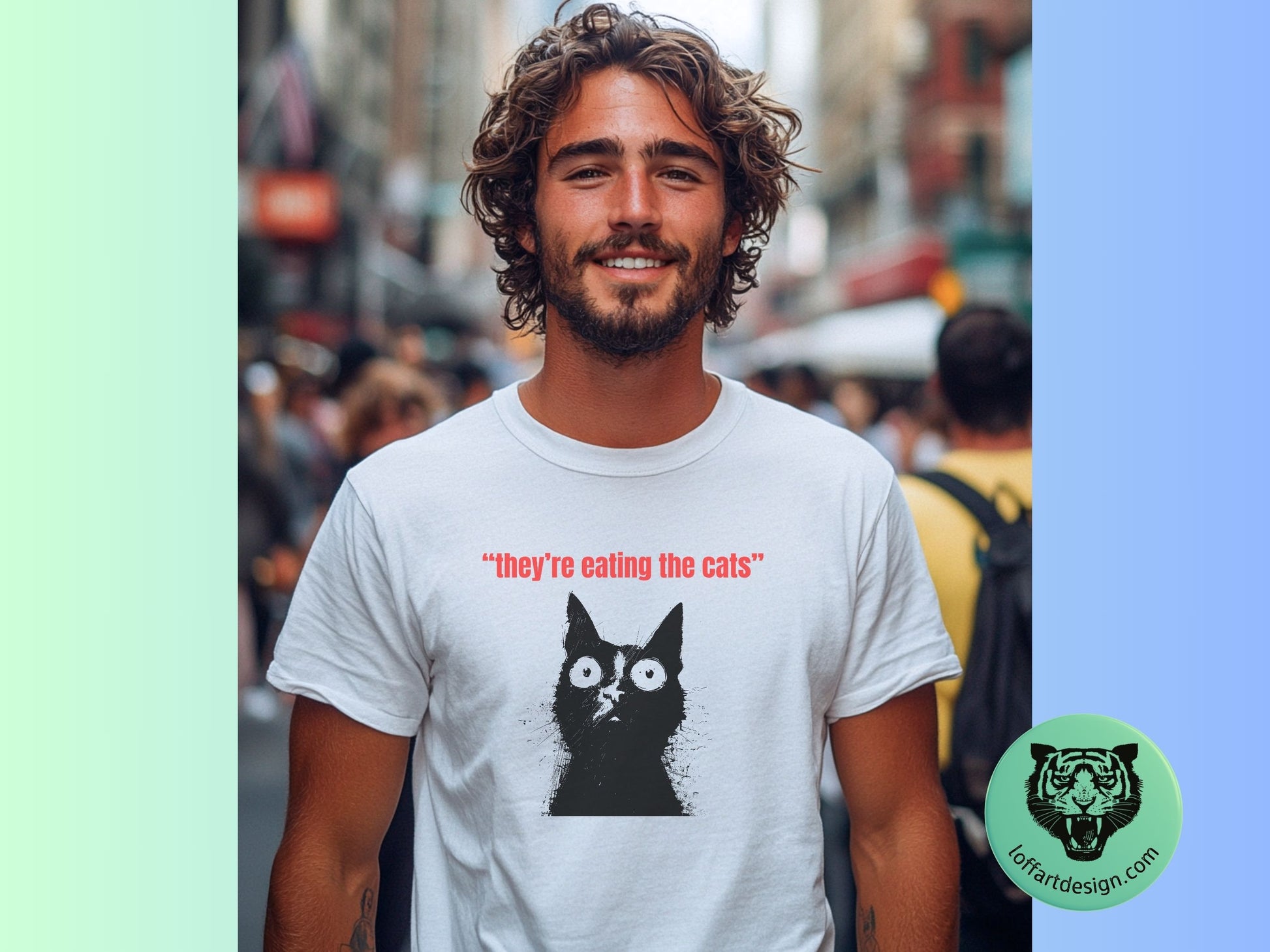 They’re Eating the Cats Unisex t-shirt | Funny Political Parody | Election 2024