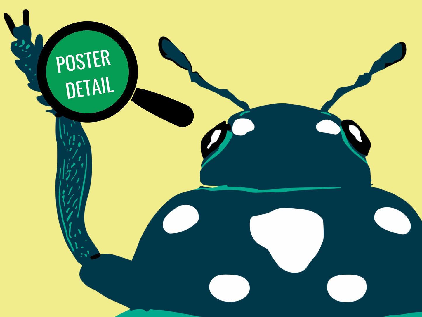 Mavis Bug Illustration Poster