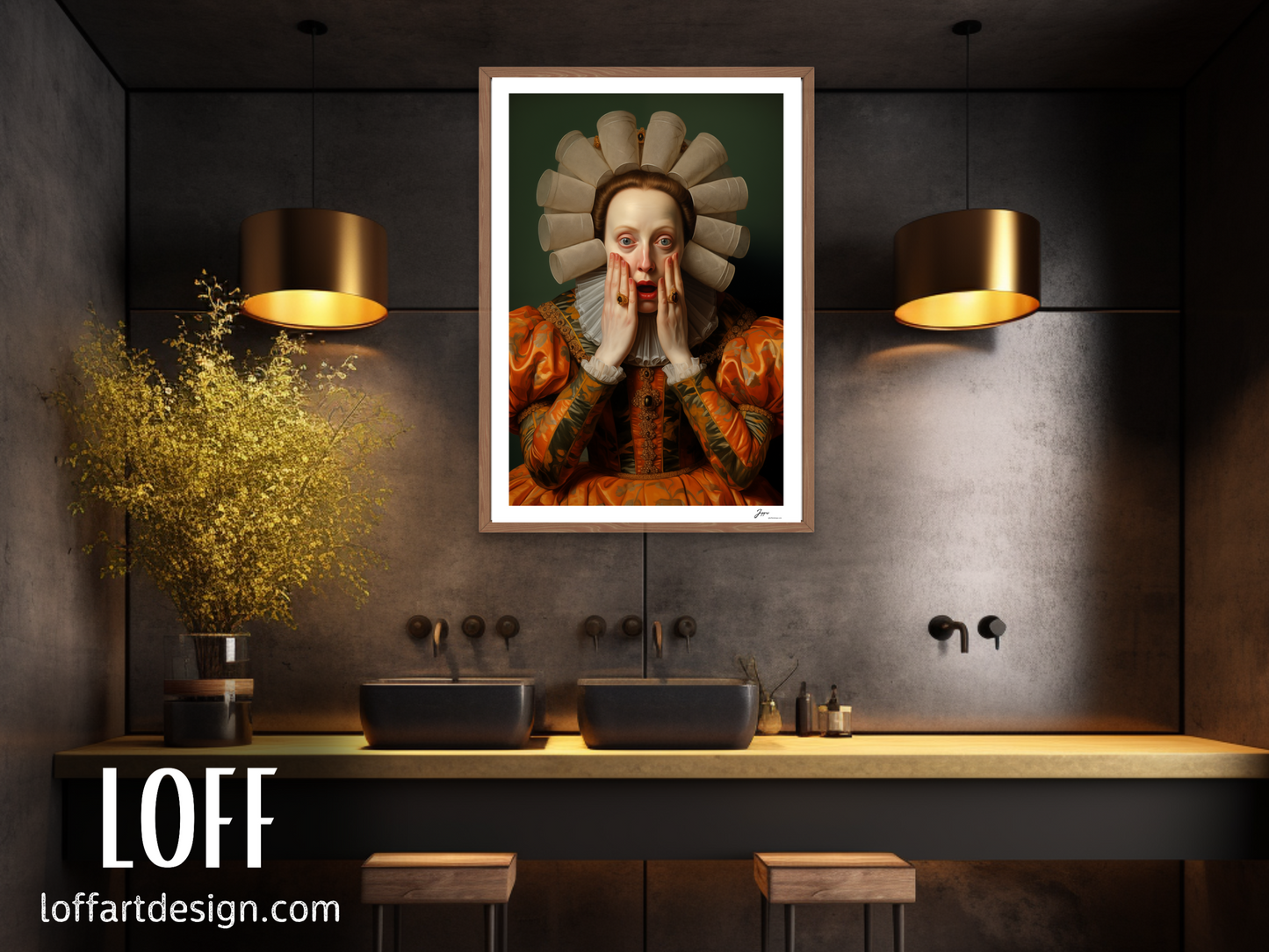 Marquessa Penelope - Poster - Funny Classical  Painting Portrait Prints