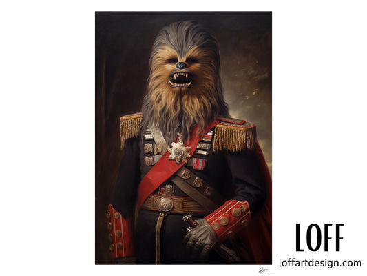 Chewbacca, Star Wars, poster, geek, vintage