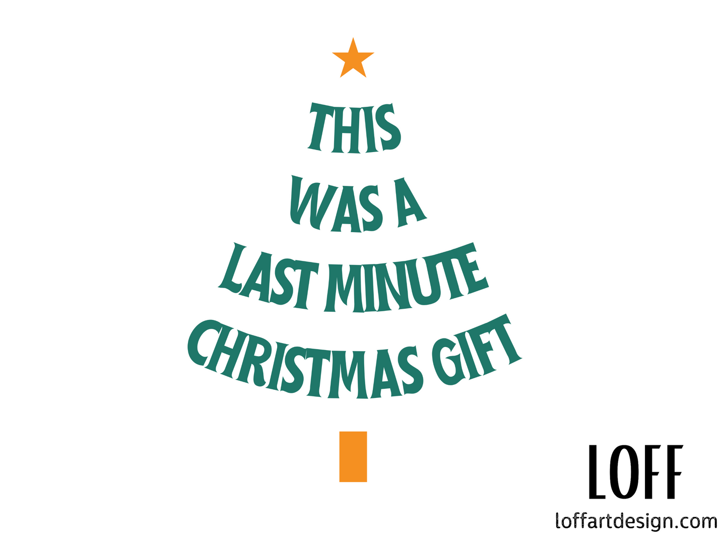 Last-minute Christmas gift - White glossy mug