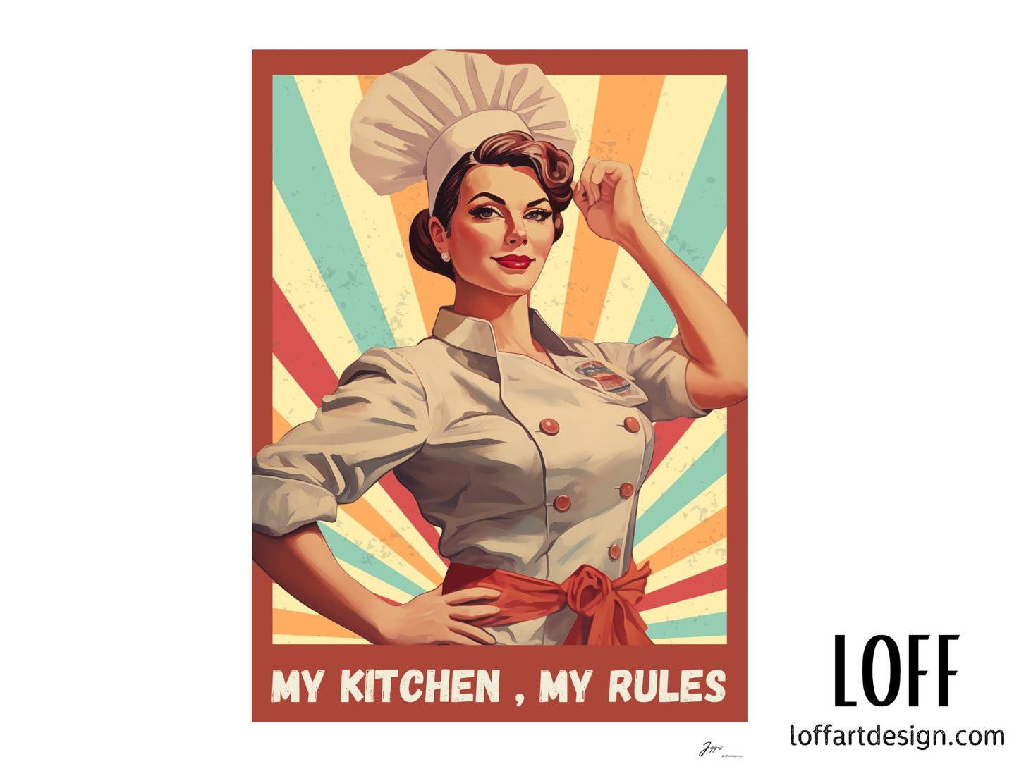 My Kitchen, My Rules - Poster - Kitchen wall art
