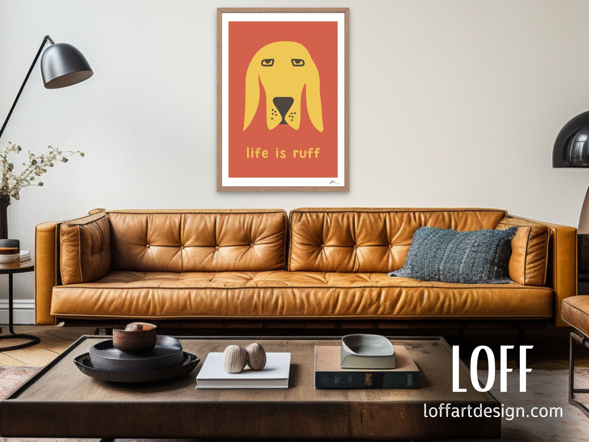 Life is ruff,funny dog quote,Poster, Whimsical Dog Wall Art for Pet Lovers, Pet Prints