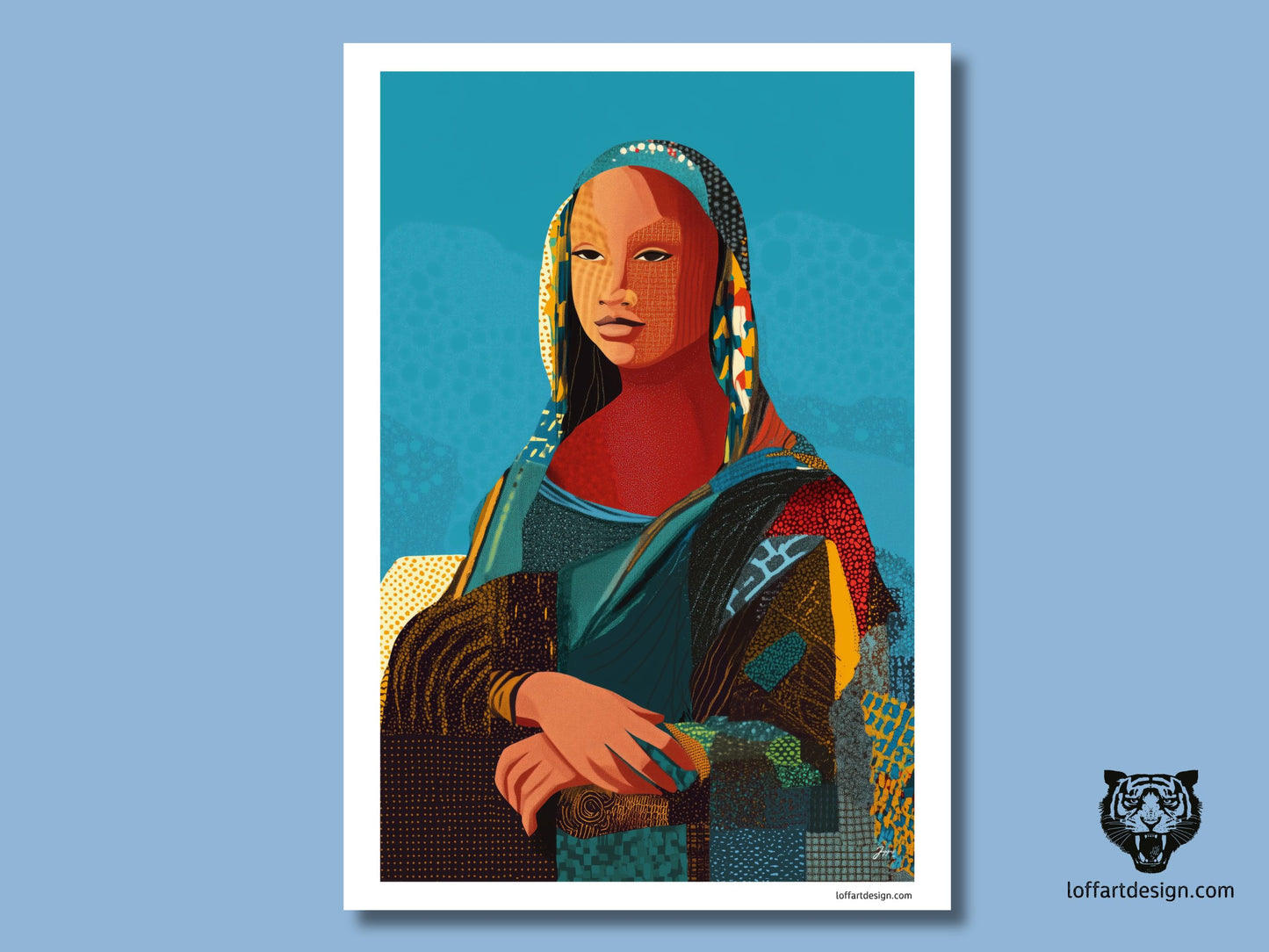 Heritage Mona Poster | African-Inspired Art Print