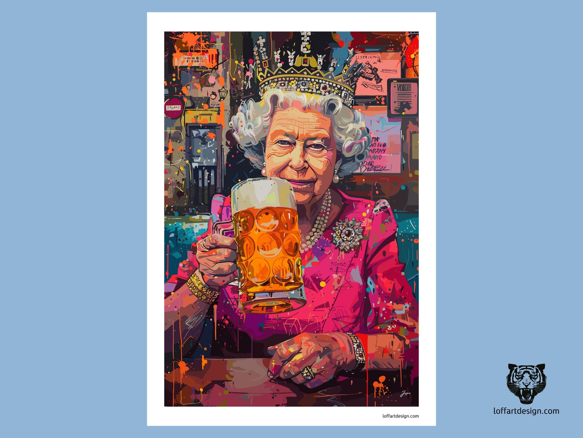 Royal Cheers Poster_Queen Elizabeth II