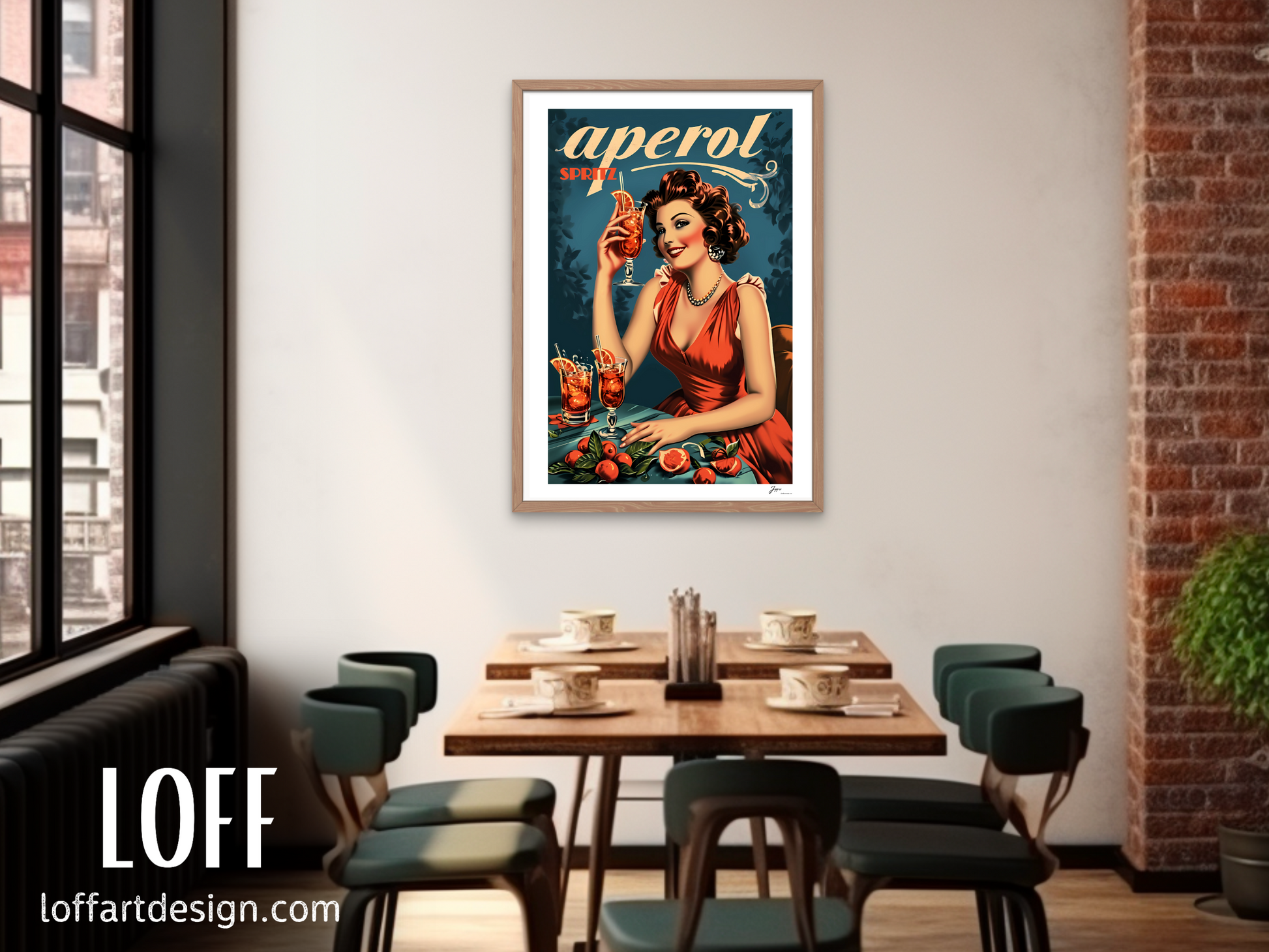 Vintage Aperol Spritz Poster,wall art, poster, vintage