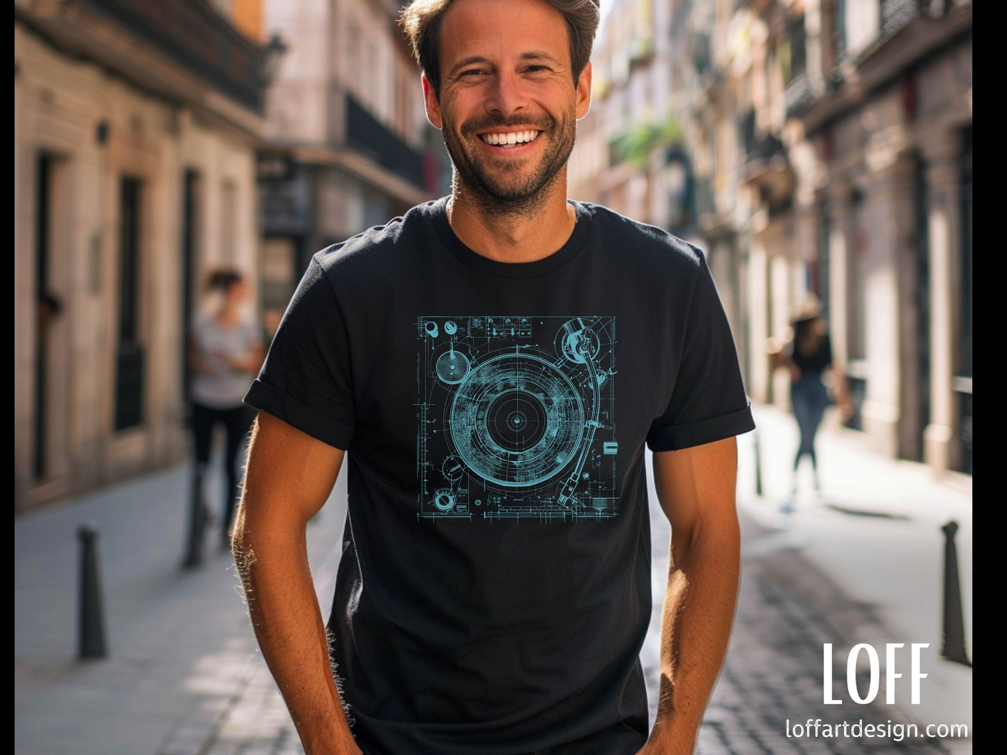 Vintage ,vinyl ,record player, minimalist design,tee,t-shirt