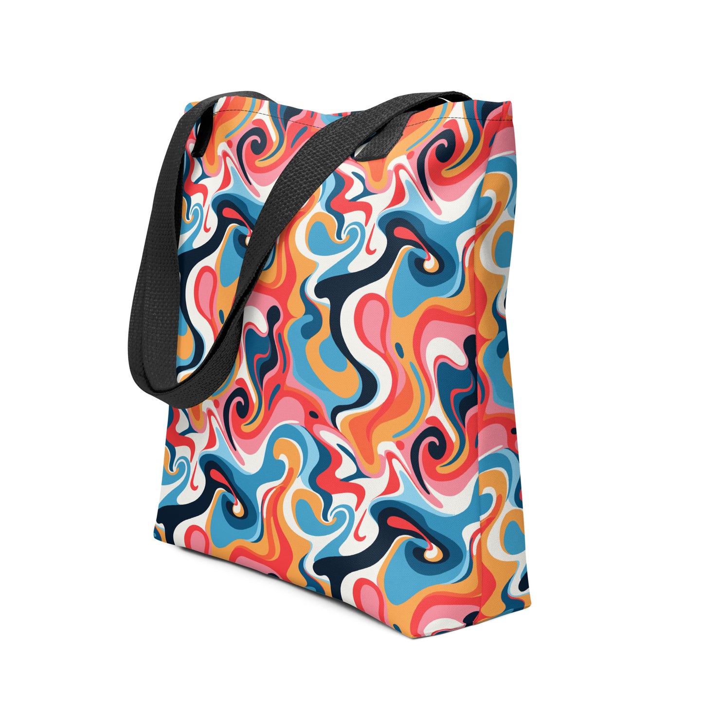 Tote Bag Swirl Retro: Carry Retro Vibes!