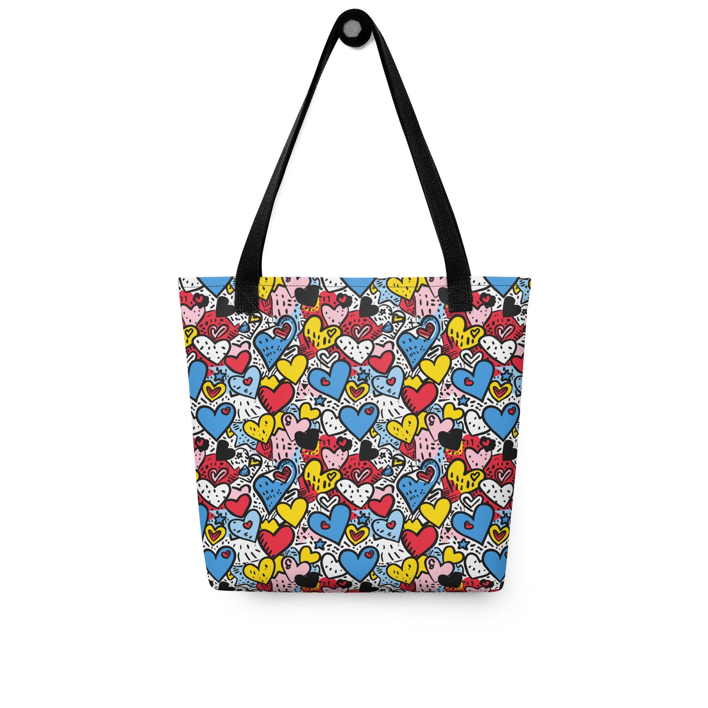 Pop art Hearts - Hearts Tote bag - Valentines Day gift for her - Spread love  - unique style