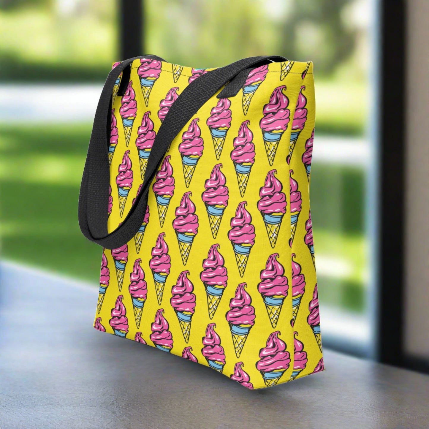 Pop art Scoops - Ice Cream pattern -  Tote Bag