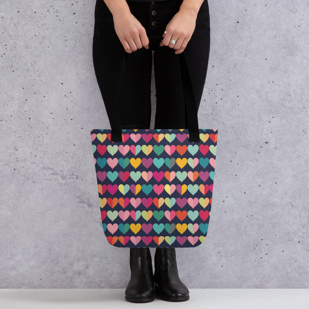 Rainbow Hearts - Tote bag