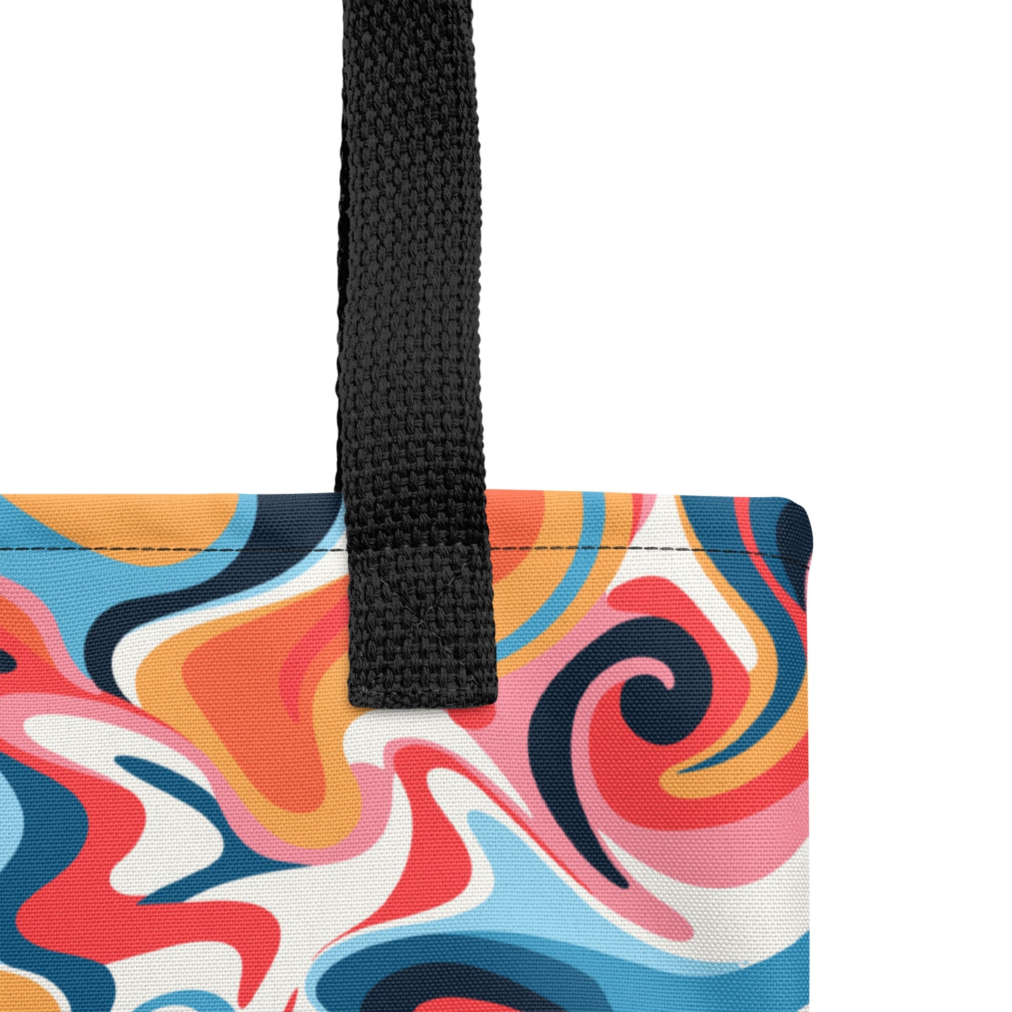 Tote Bag Swirl Retro: Carry Retro Vibes!