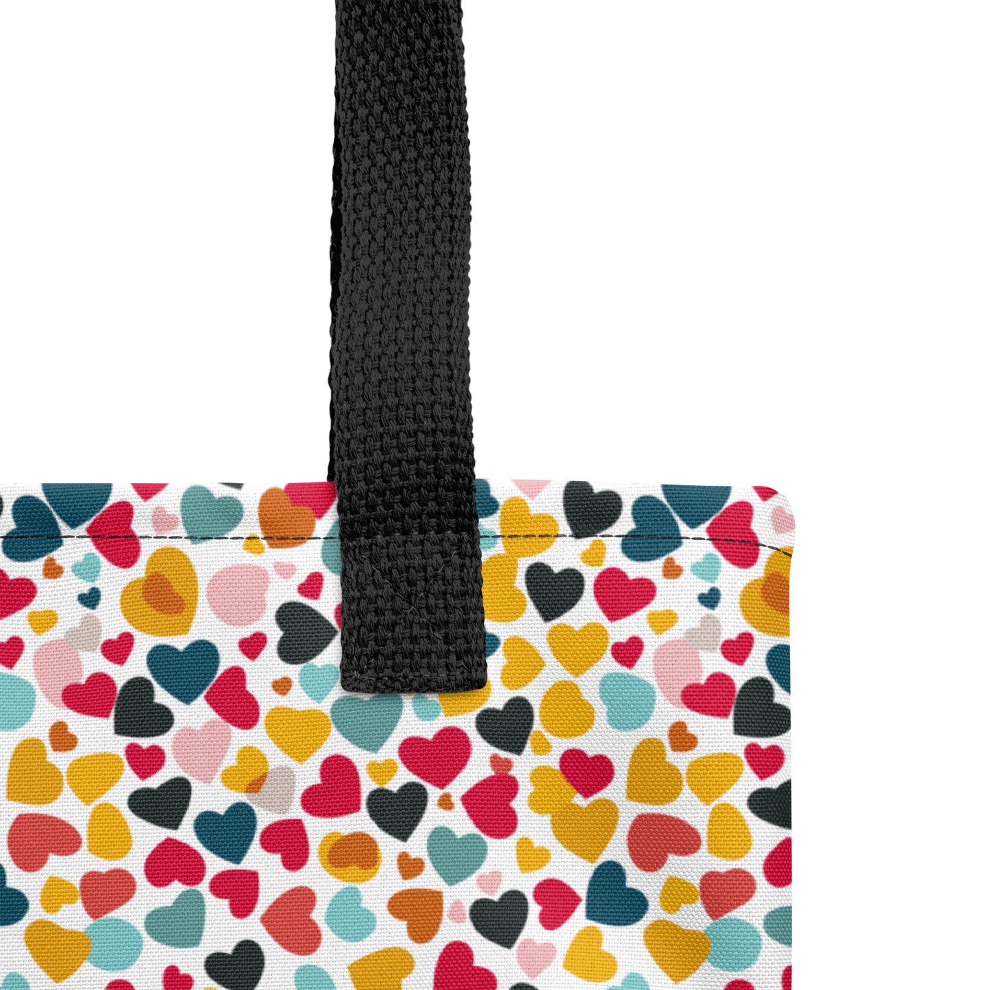 Heart Petals - Tote bag - Hearts Pattern - valentines day-mom gift -gift idea 